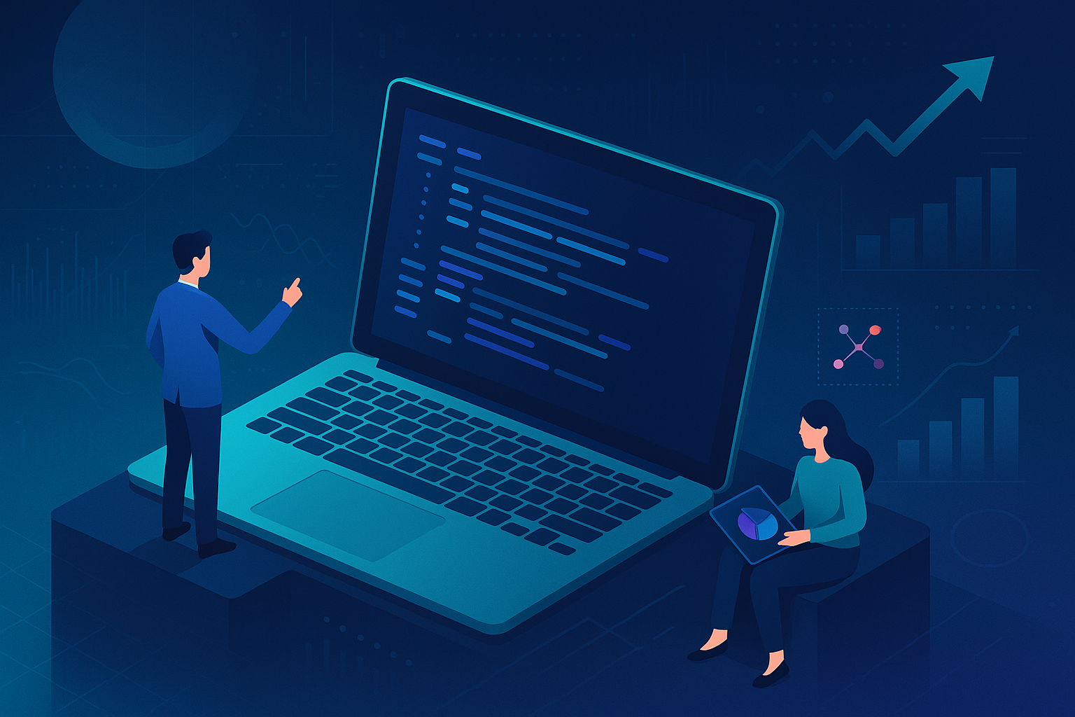 Cover for The Ultimate Guide to Custom Software Development for Business Growth