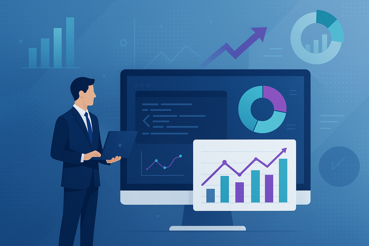 Cover for The Essential Guide to Custom Software for Business Growth