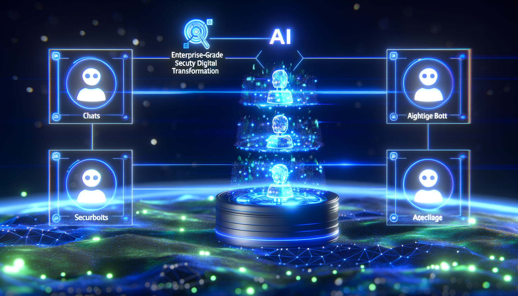 AI agent network visualization