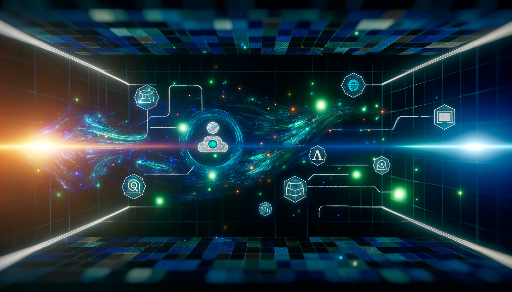 AI system interface with security features