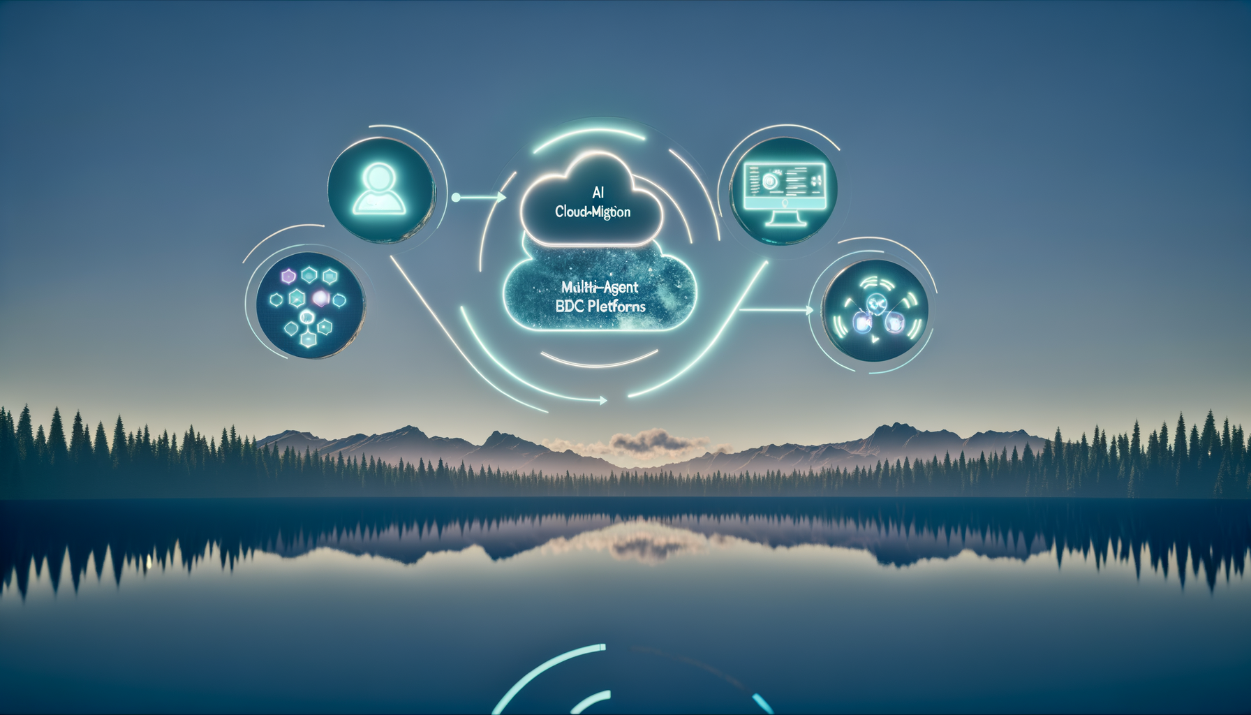 Diagram of AI BDC cloud integration.