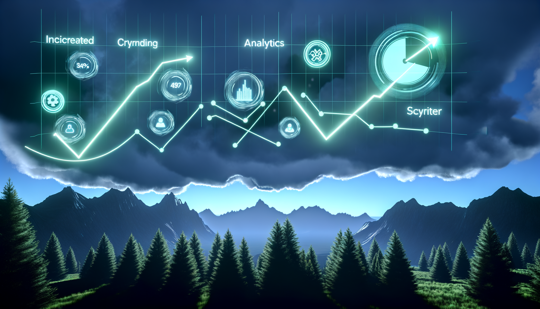 Graph of improved CRM engagement statistics.