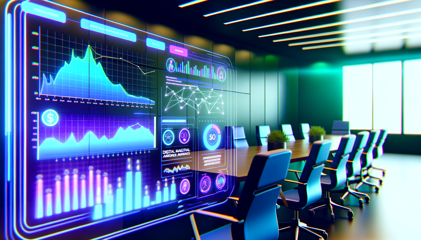 Graph showing data-driven marketing results.