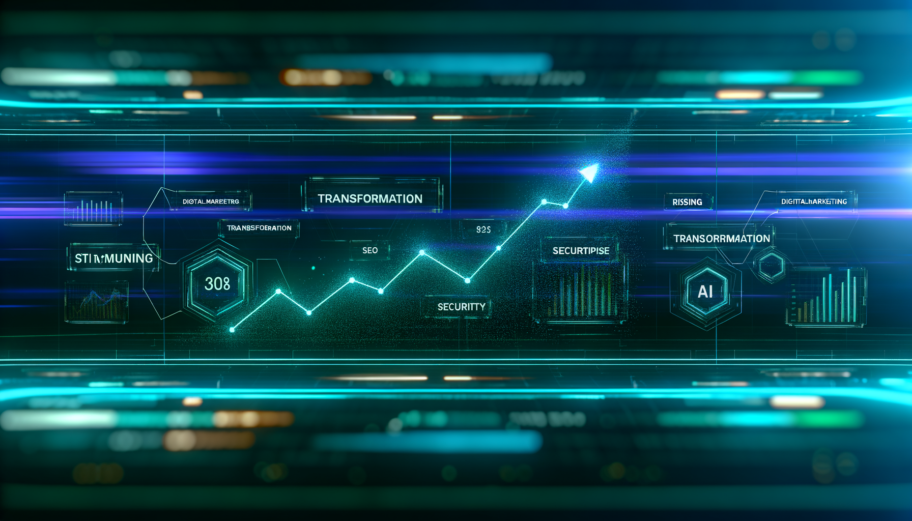 AI digital marketing analytics graph
