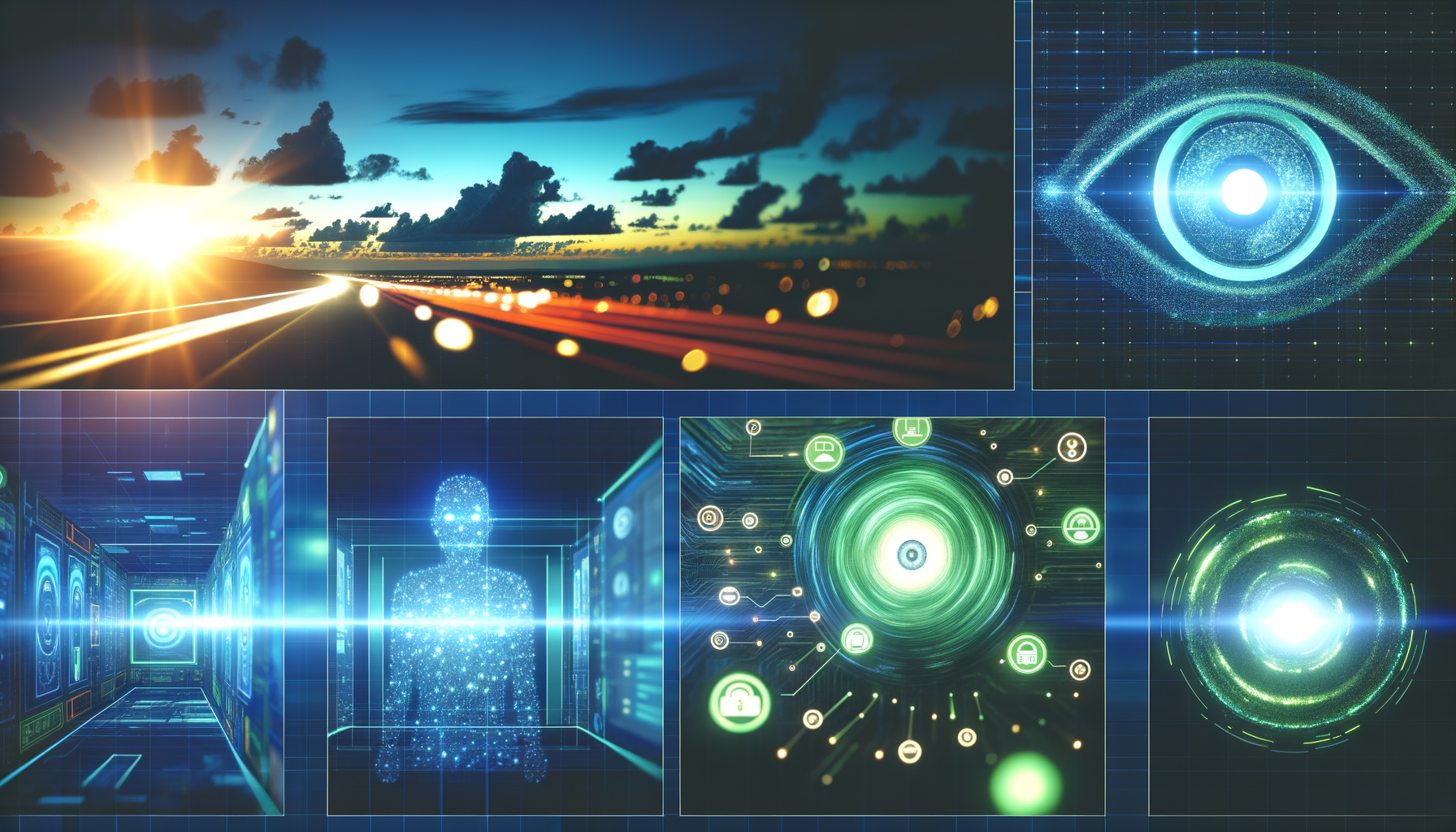 Images depicting AI-driven success in retail and healthcare.