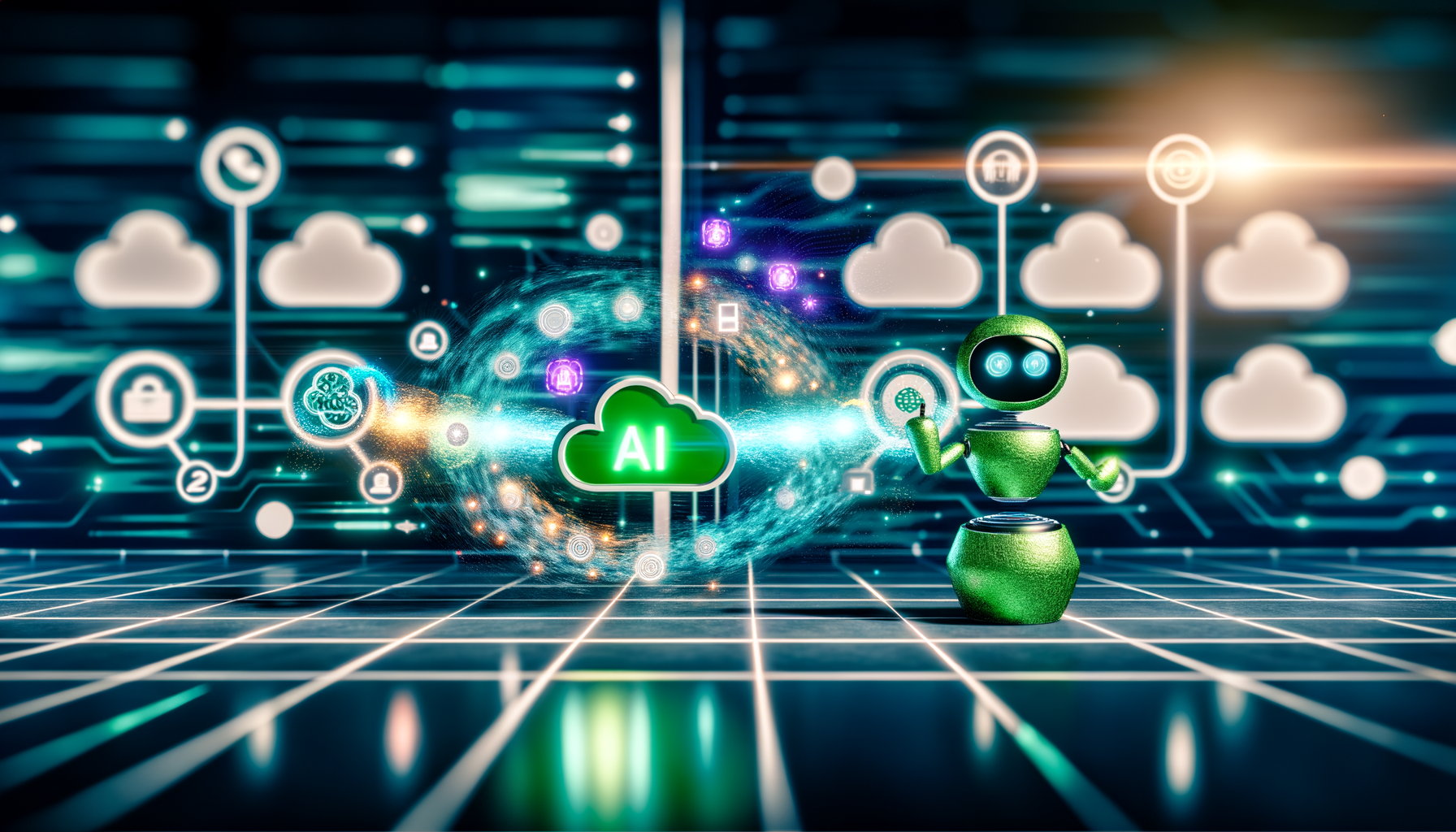 Cloud migration diagram for AI systems