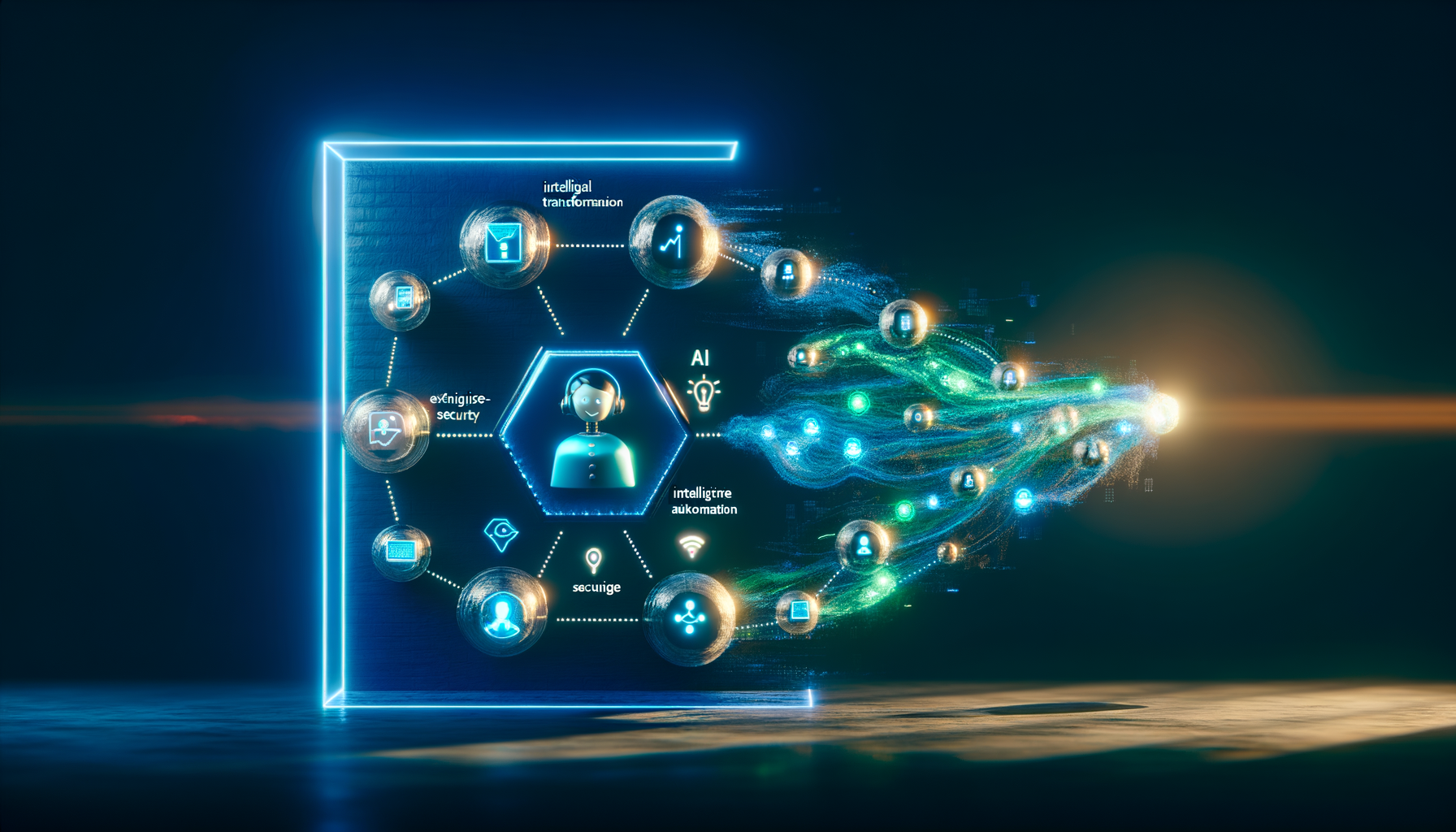 AI automation flowchart with process mapping