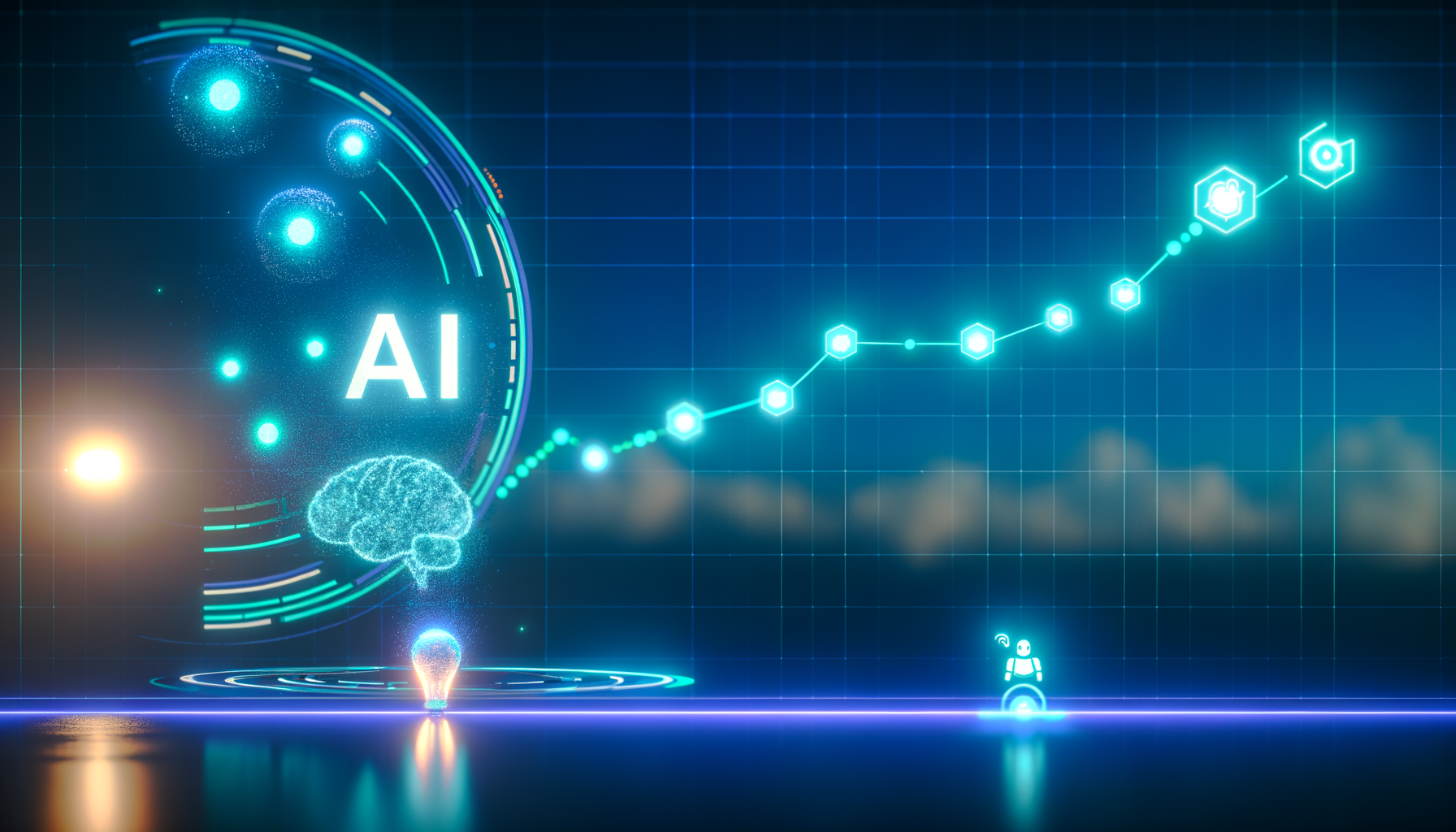 AI adoption trends graph.
