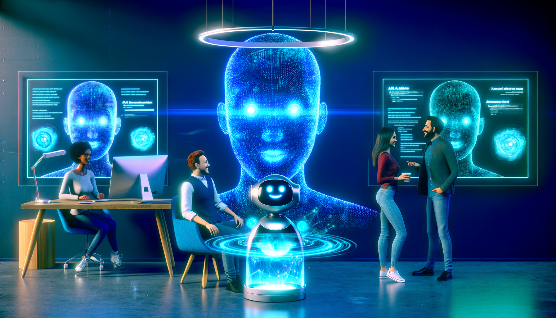 AI chatbot improving customer service.