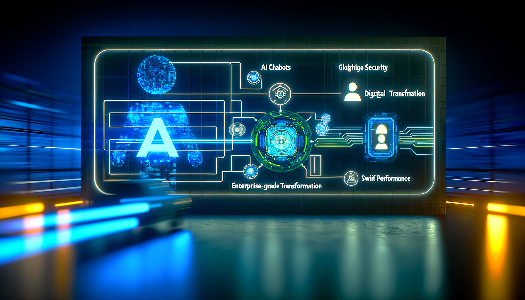 AI security framework diagram.