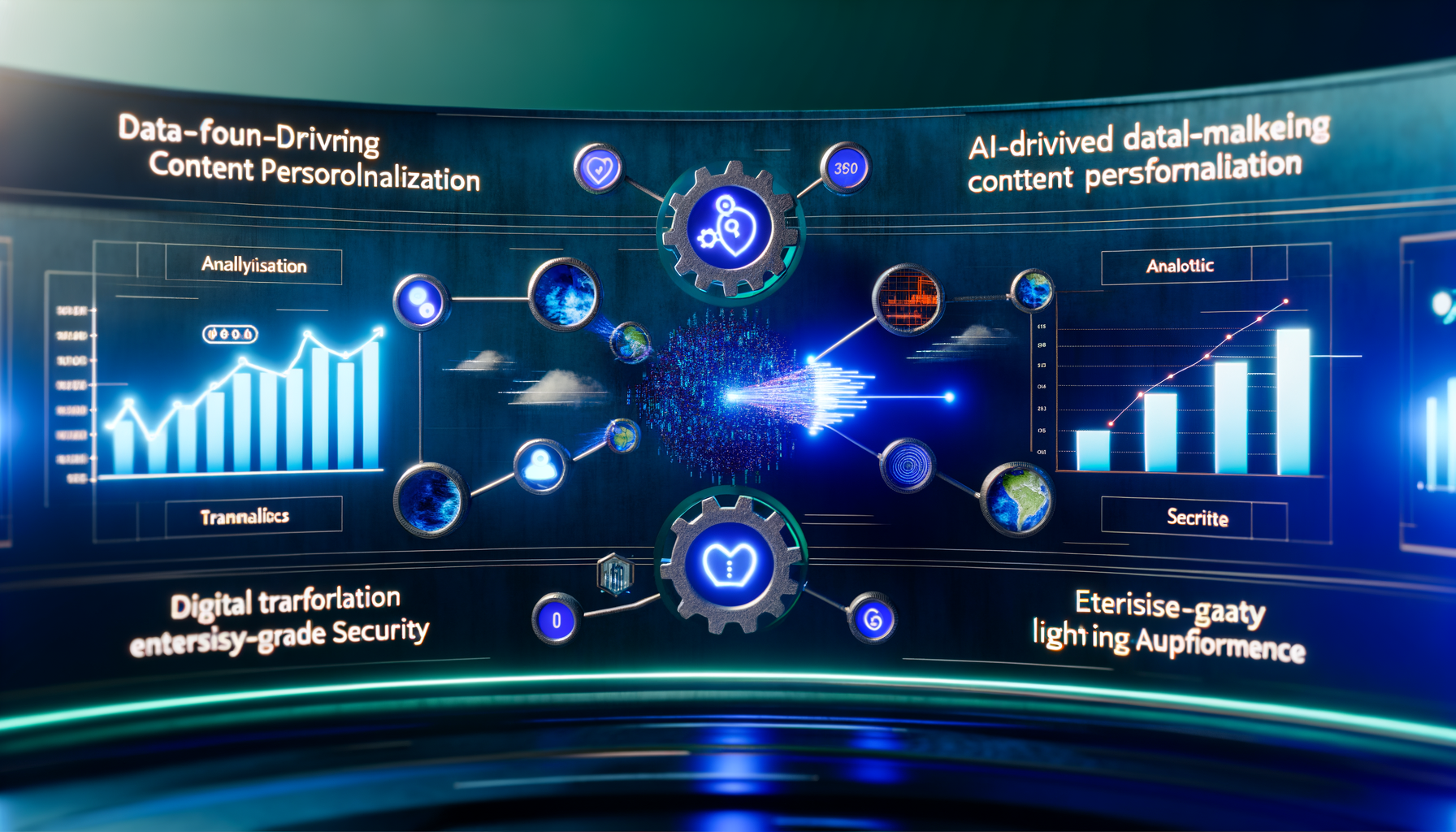 AI content personalization process.