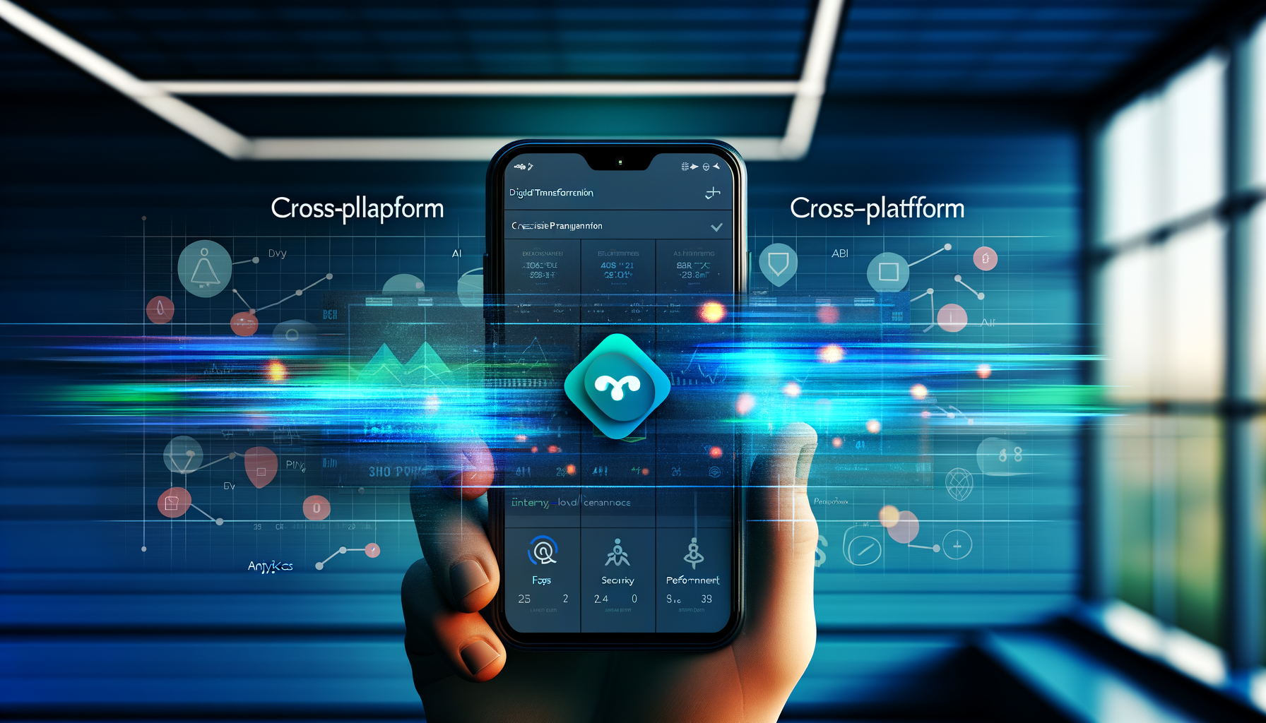 User engagement trends on AI analytics dashboard.