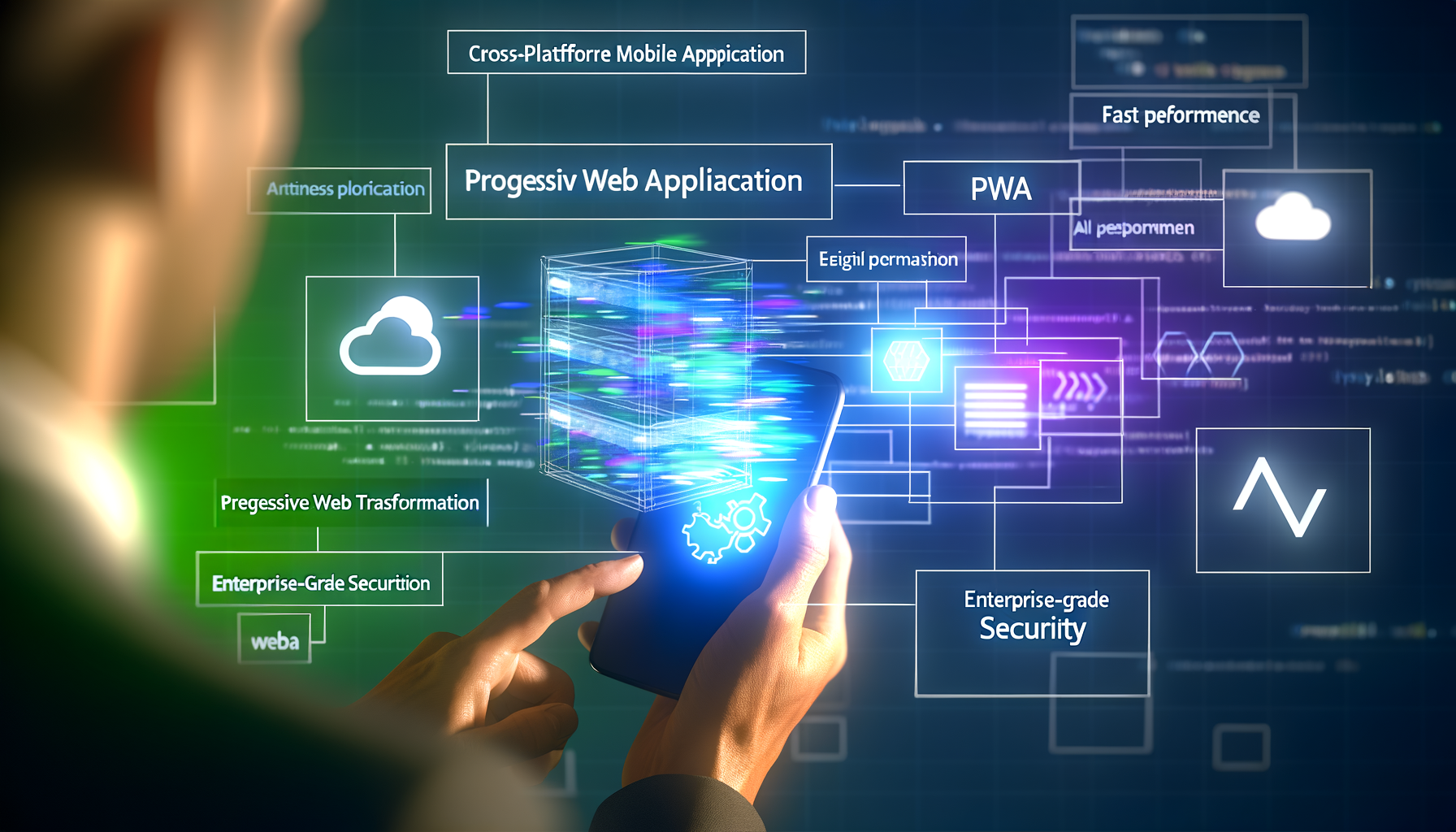 PWA architecture diagram.
