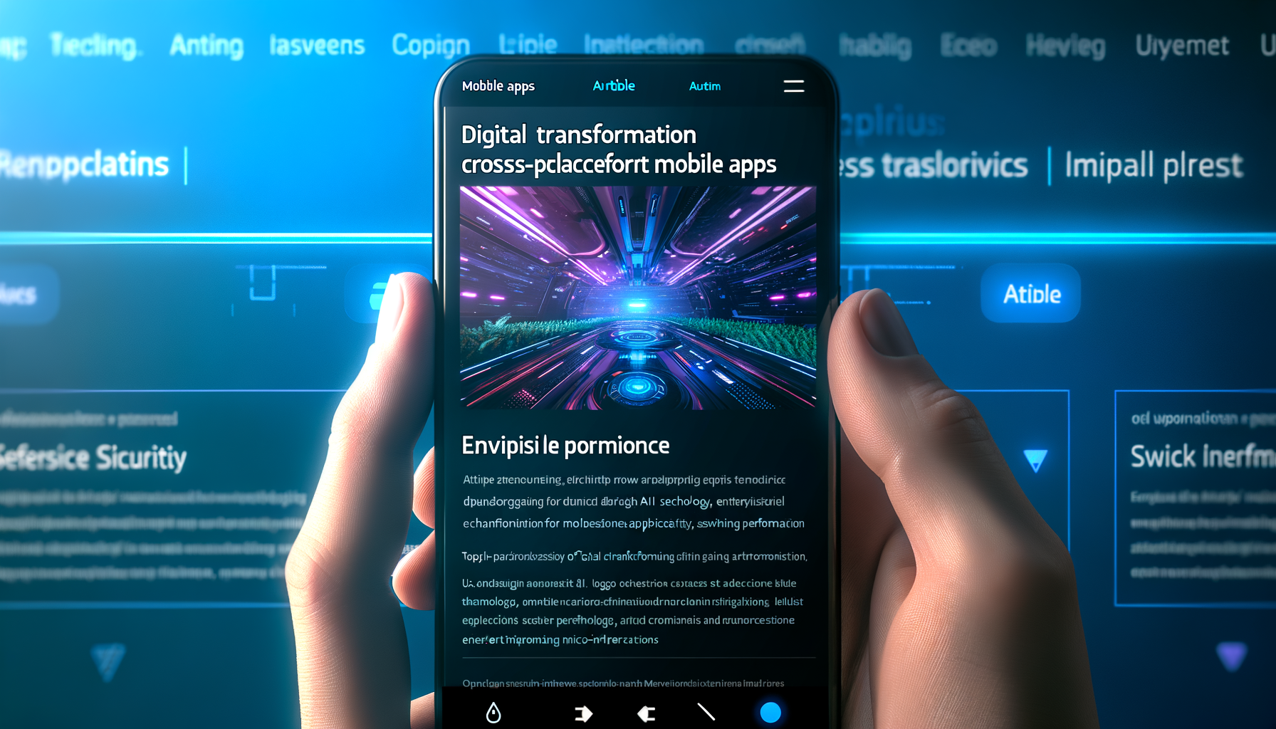 Trends in mobile UI/UX design graph.
