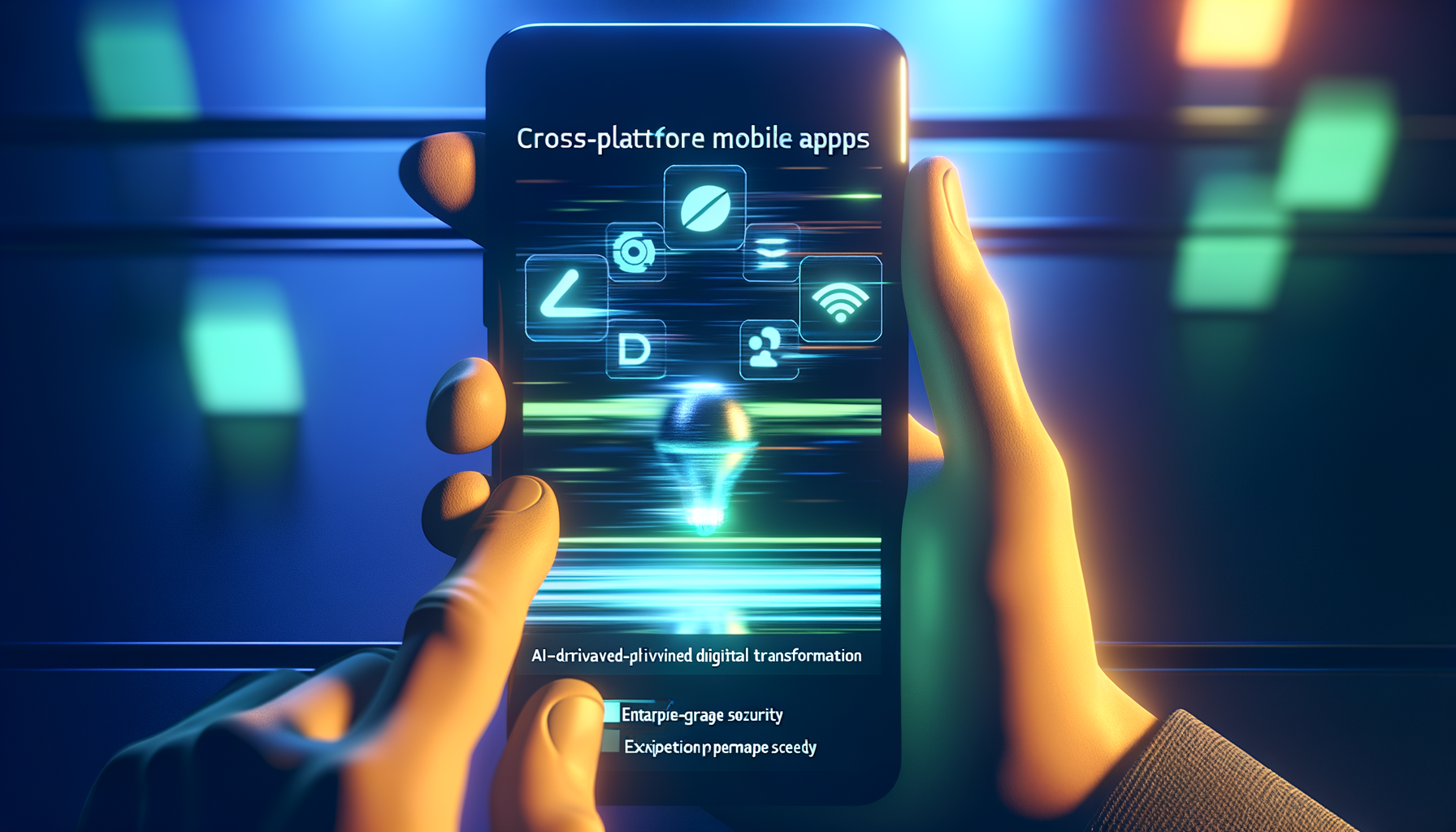 Mobile UI/UX best practices illustration.
