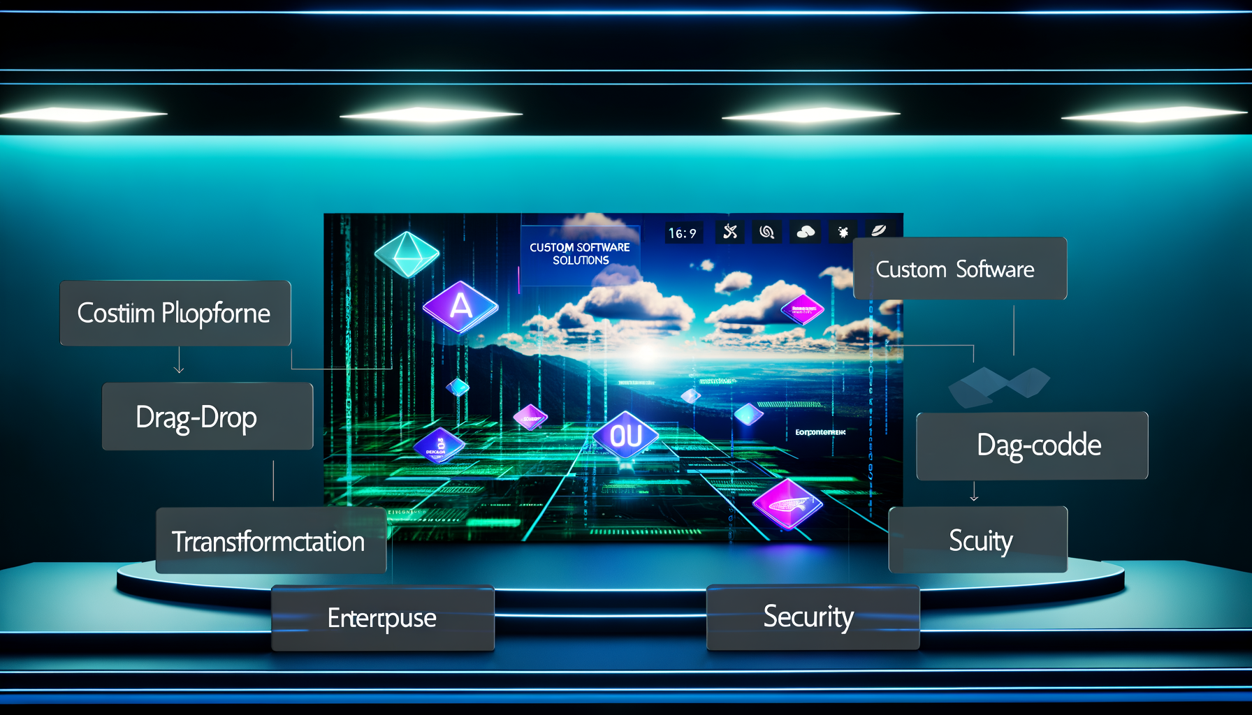Low-code platform interface with user-friendly features.
