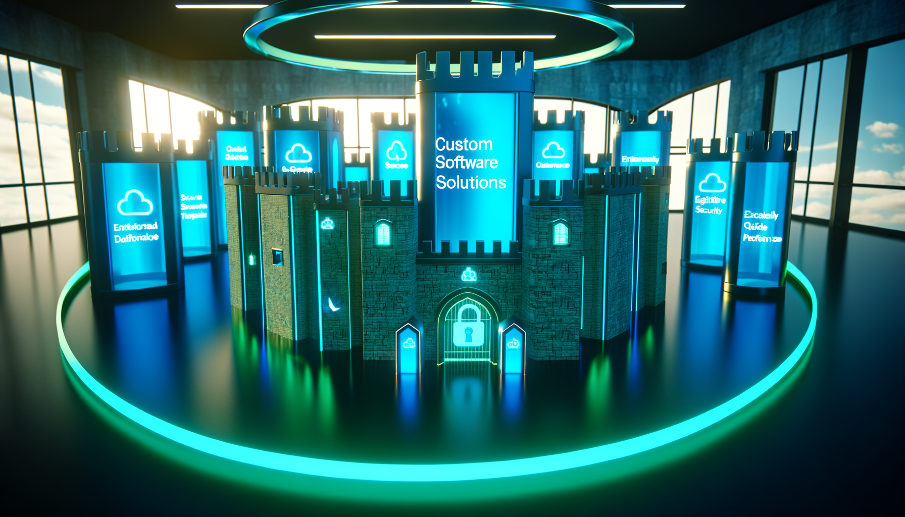 Custom software security measures.