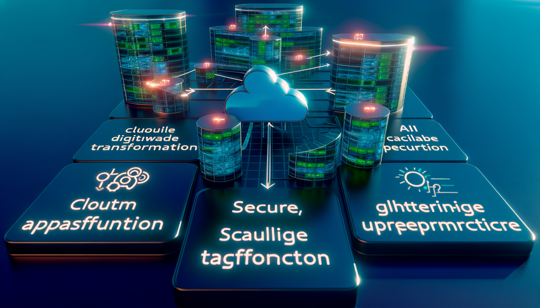 Diagram showing cloud-native application architecture.