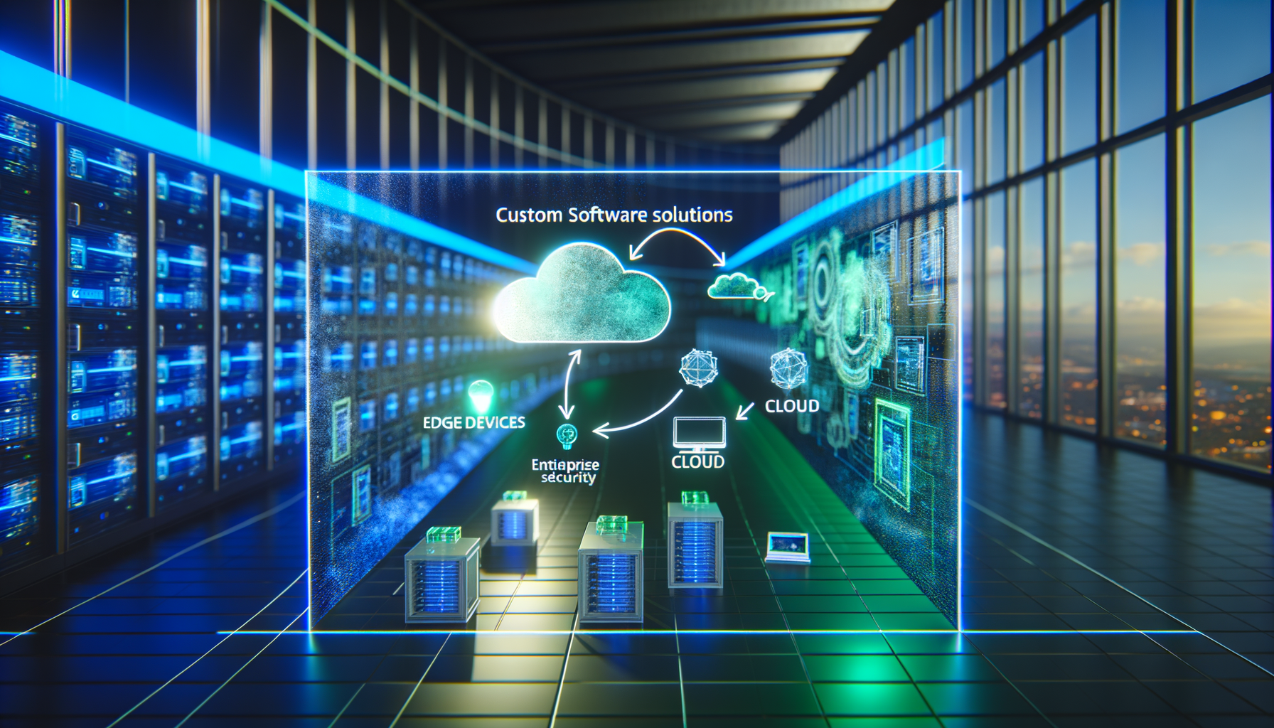 Edge computing in custom software for real-time analytics