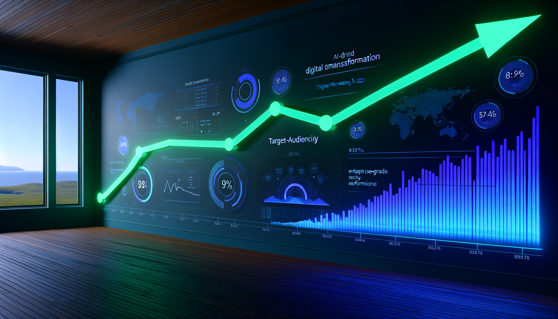 Data-driven marketing analytics graph
