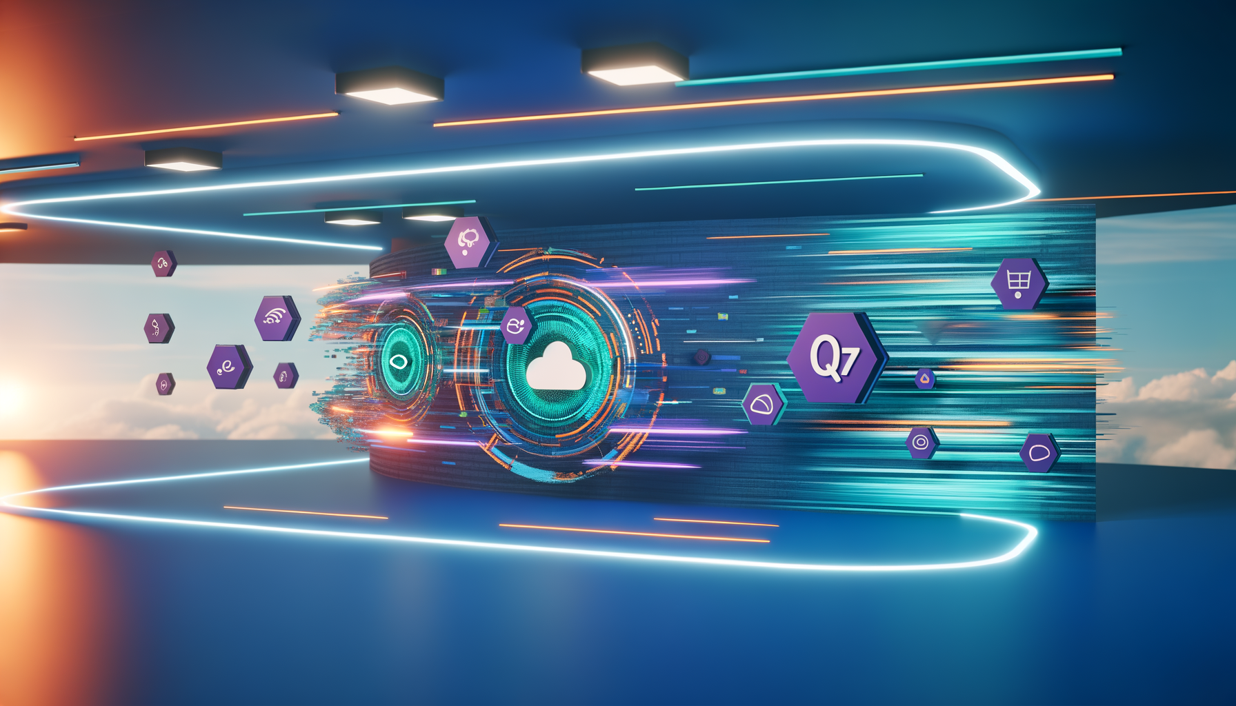 Immersive 3D elements on a high-performance website.
