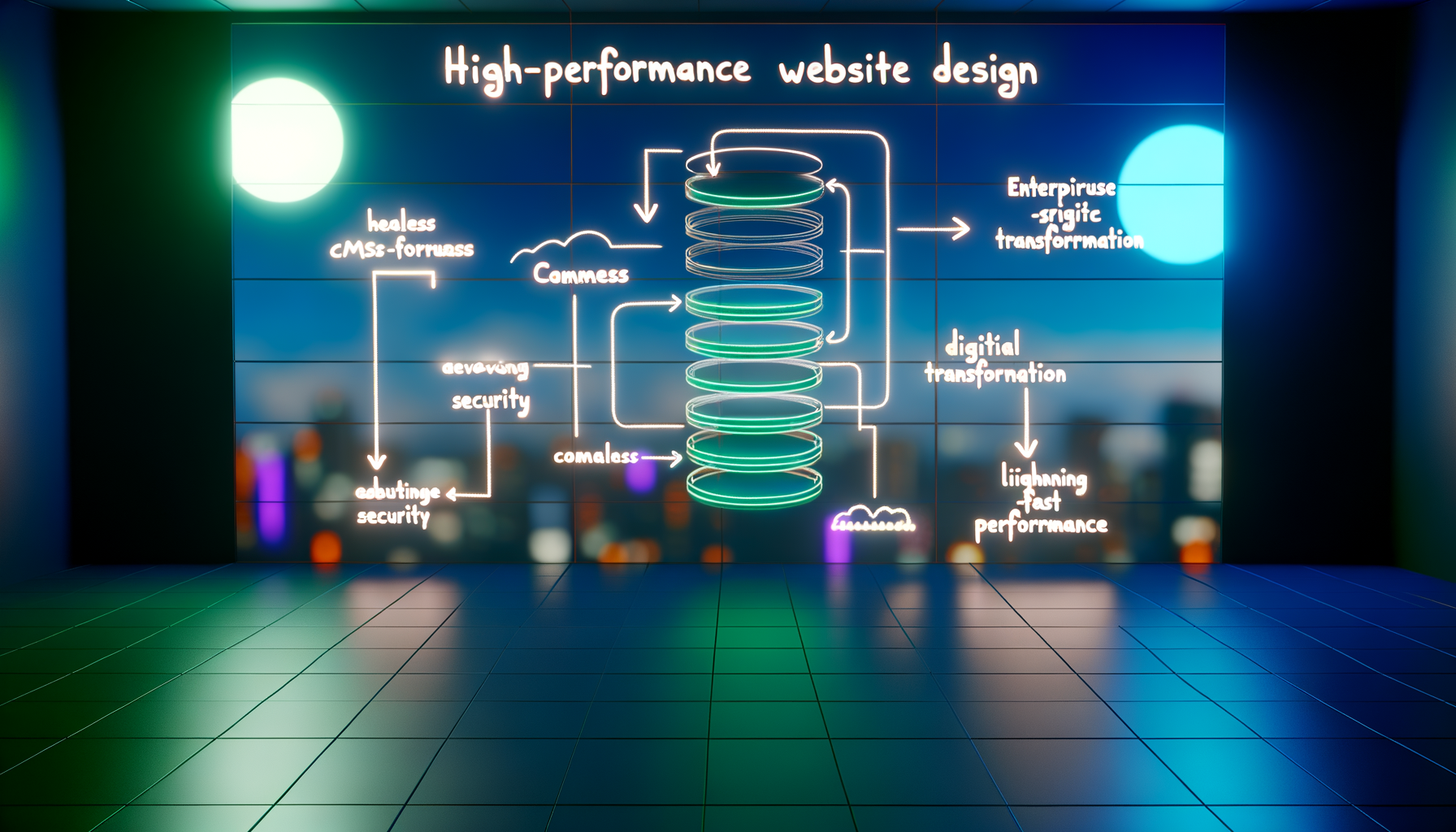 Headless CMS architecture diagram showing content decoupling.