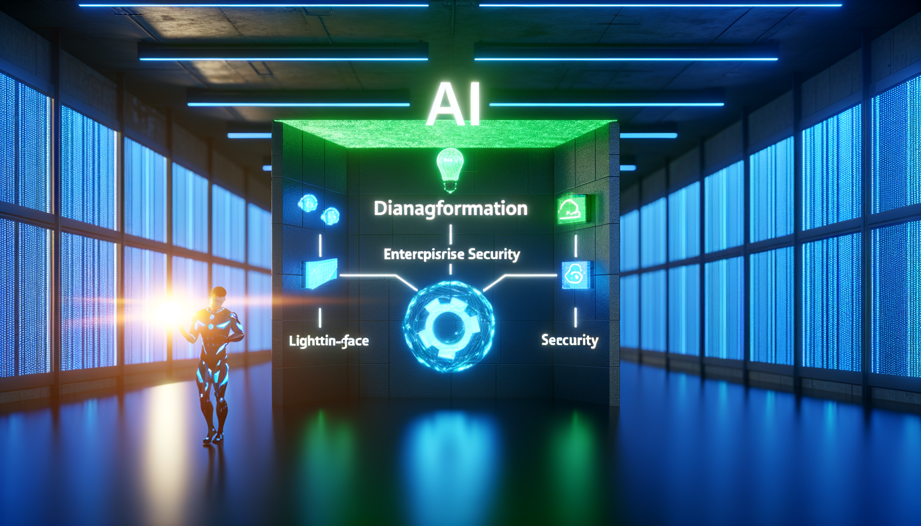 AI web optimization diagram.
