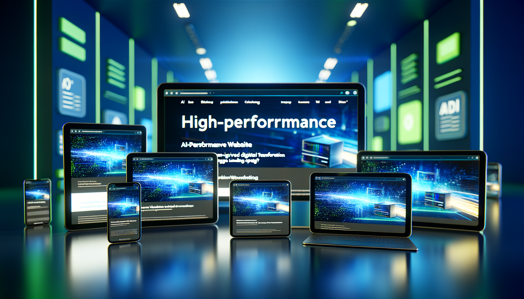 Responsive web design across devices.