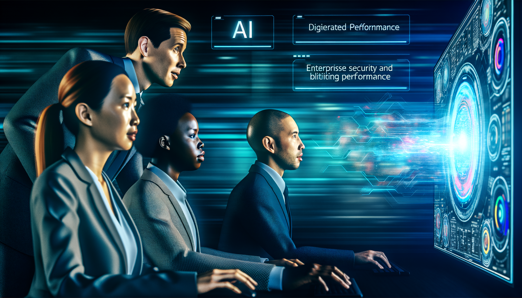 Collaborating on AI content generation workflow.