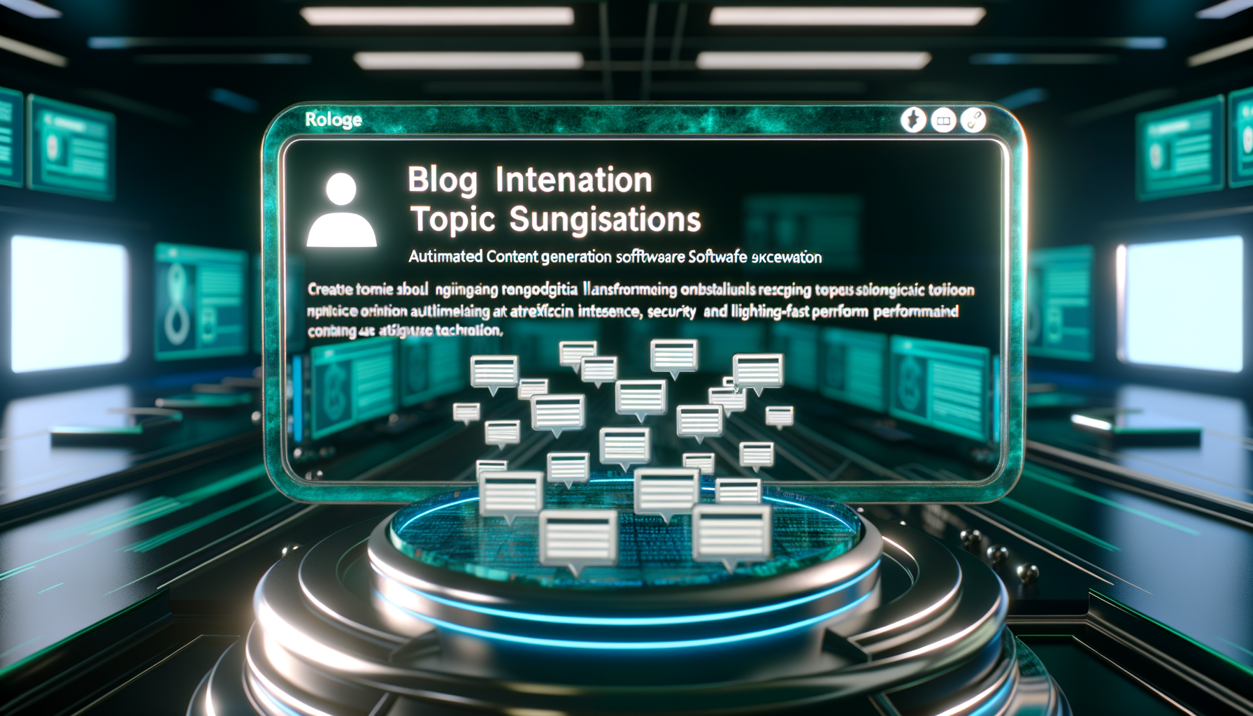 AI blog writing tool interface.