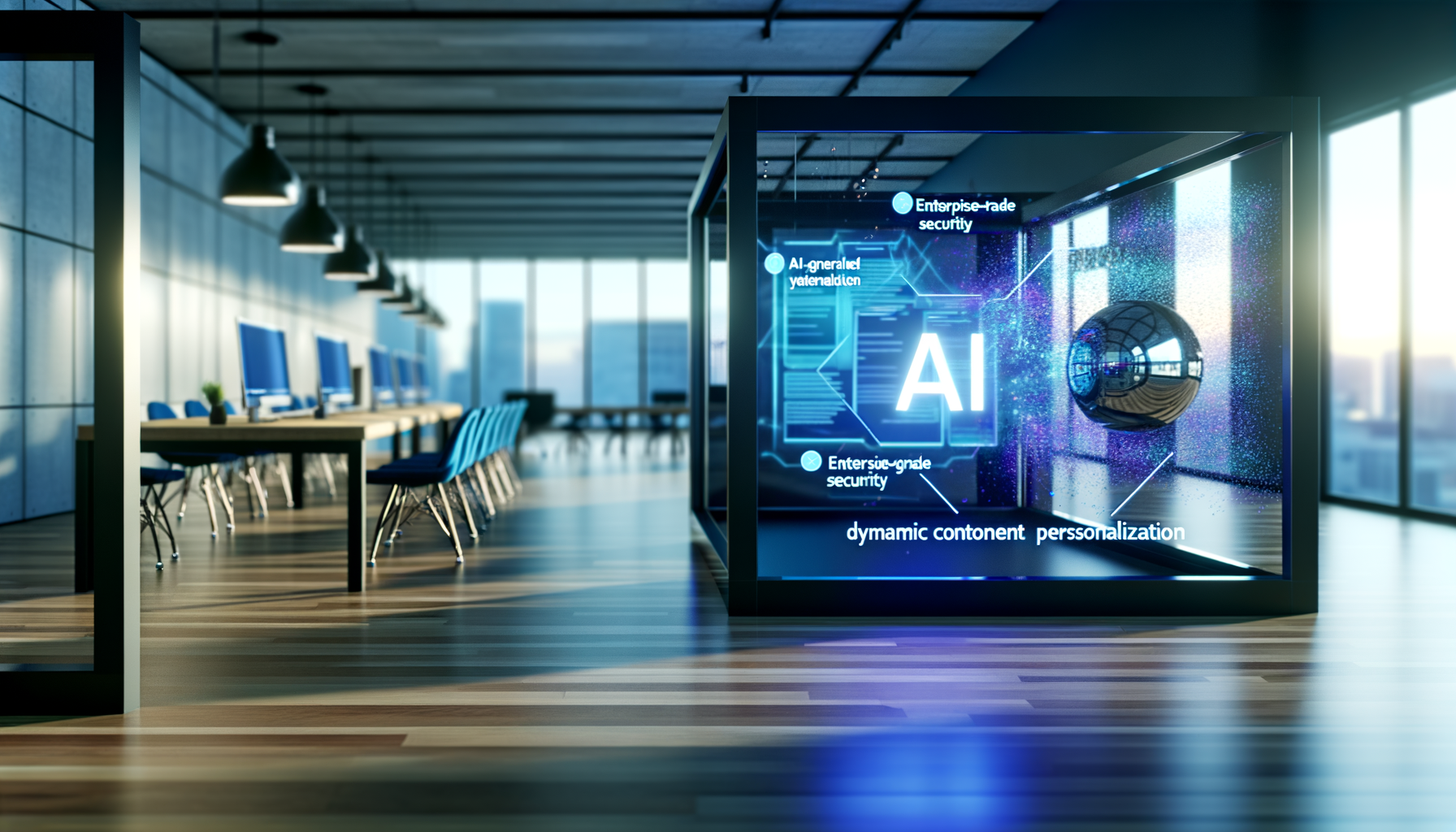 AI dynamic content personalization diagram.