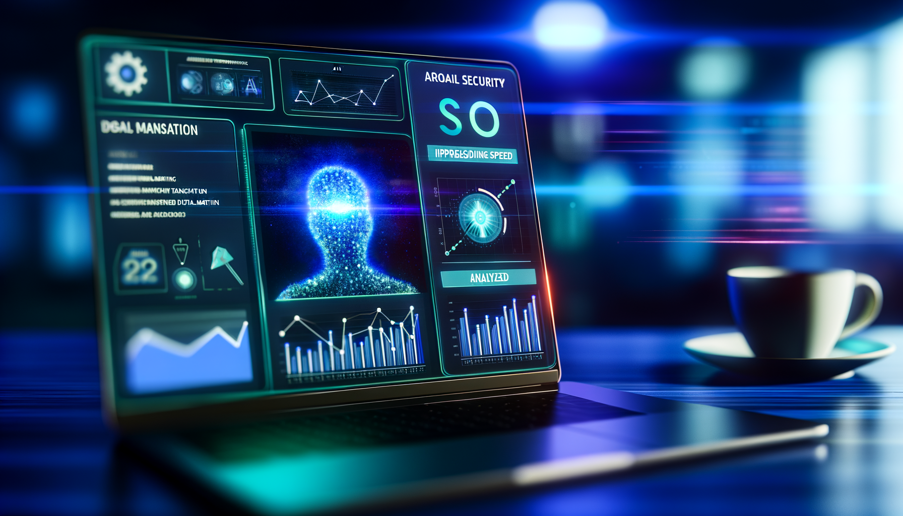 AI SEO analysis tool in action.