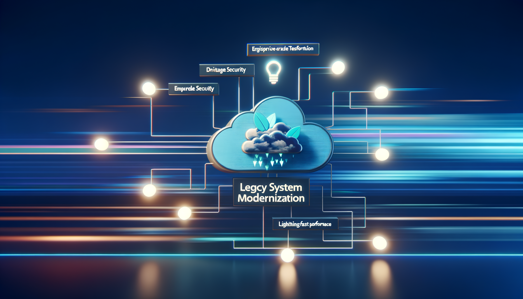 Cloud migration strategy diagram.