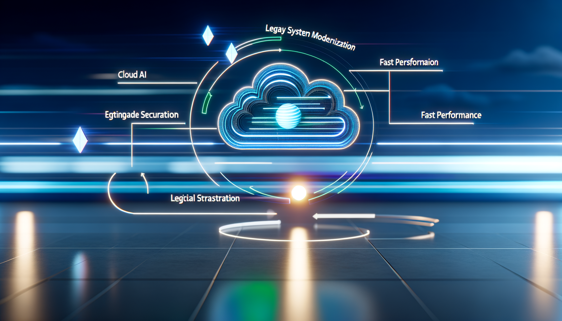 AI and cloud-native architecture for legacy modernization.