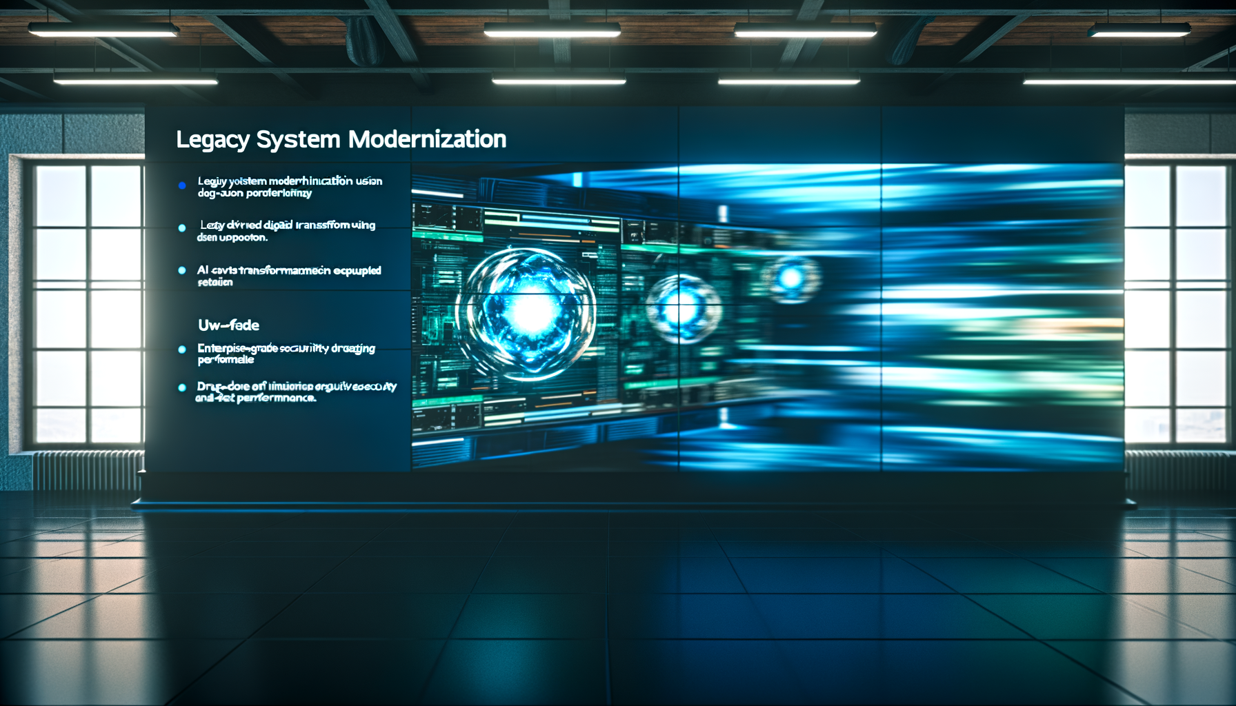 Low-code platform interface illustration.