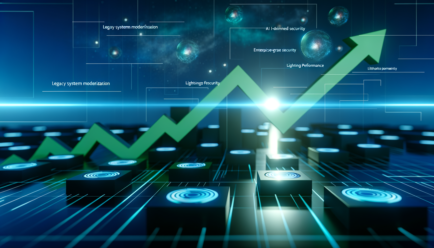 Graph depicting modernization benefits.
