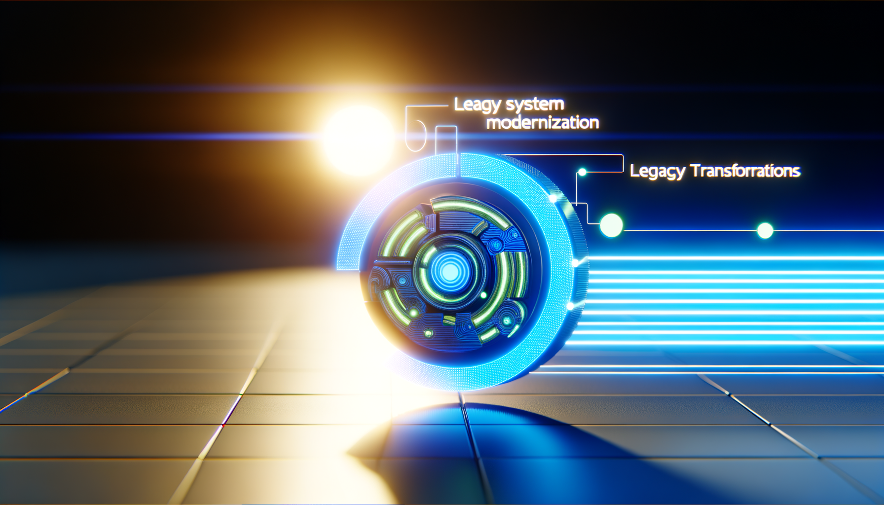 AI integration diagram for legacy systems.