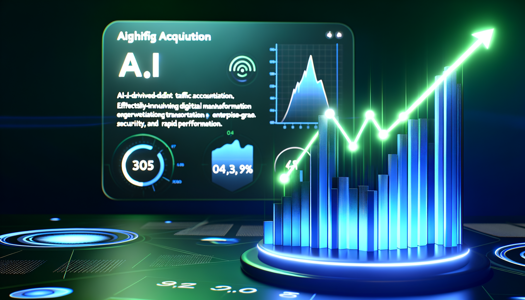 AI-driven traffic analytics graph