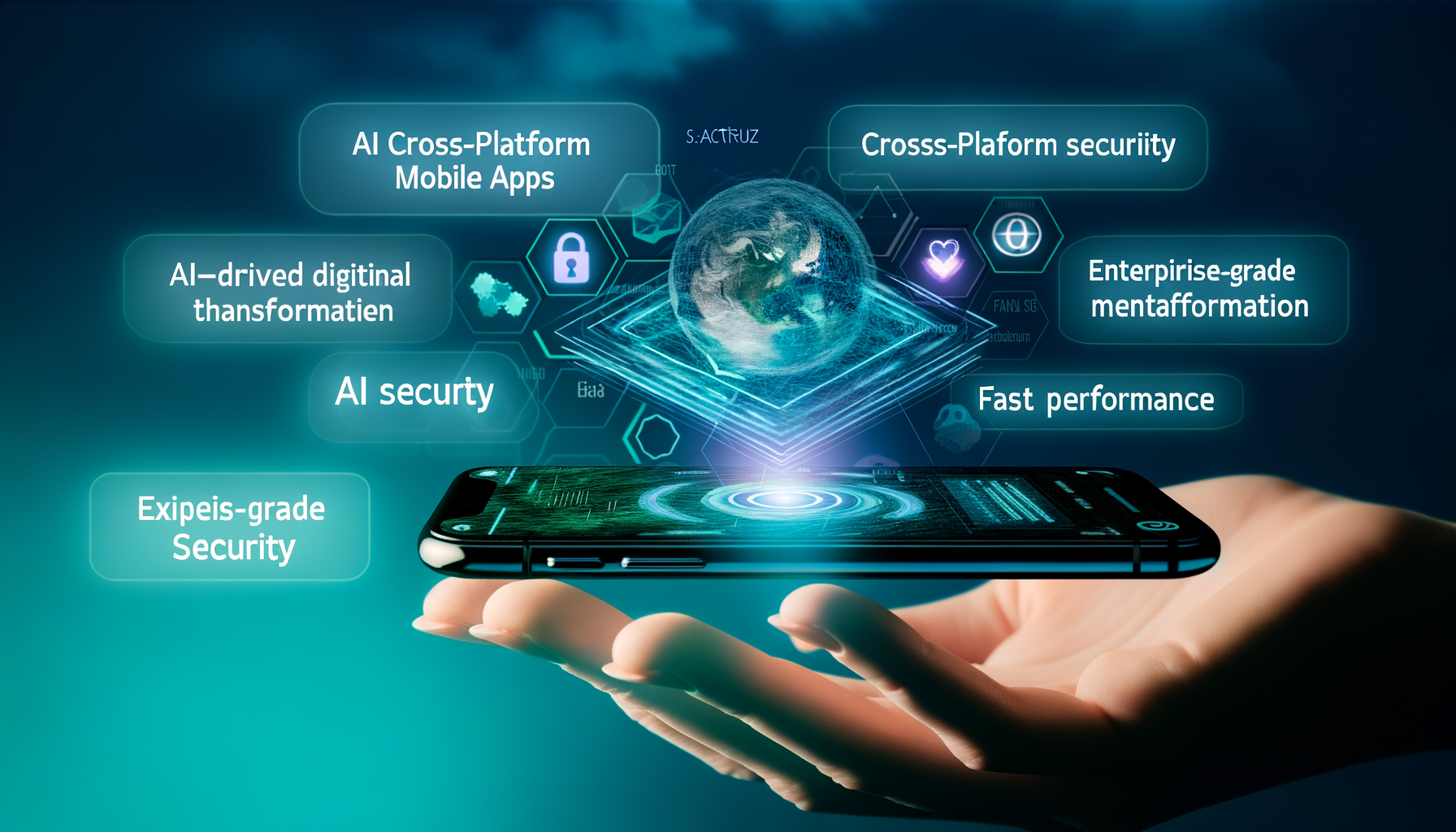 Security layers in cross-platform mobile apps.