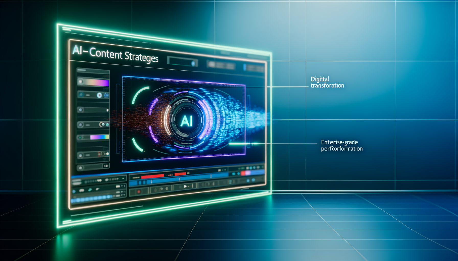 Automated video content creation interface