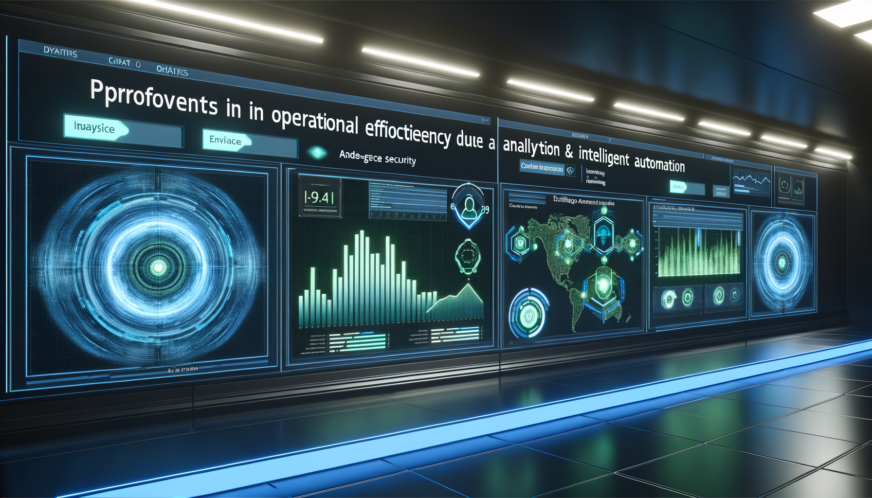 Graph depicting efficiency gains from intelligent automation