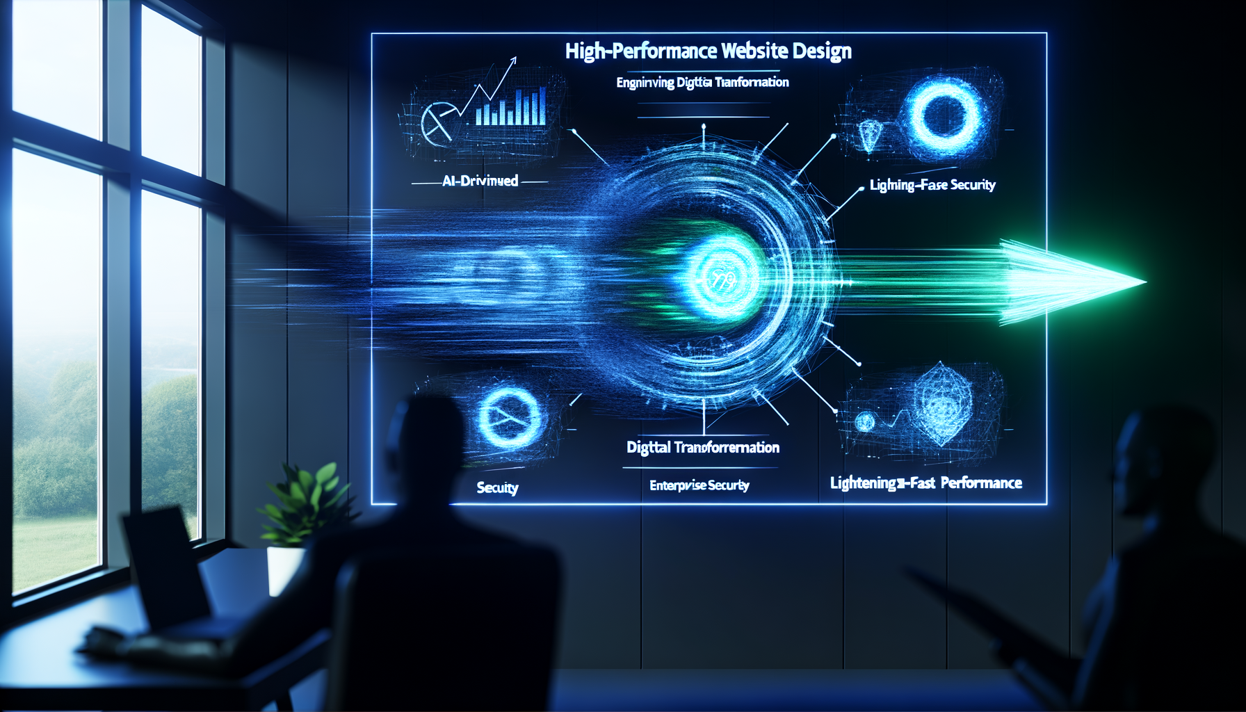 Website speed optimization diagram.