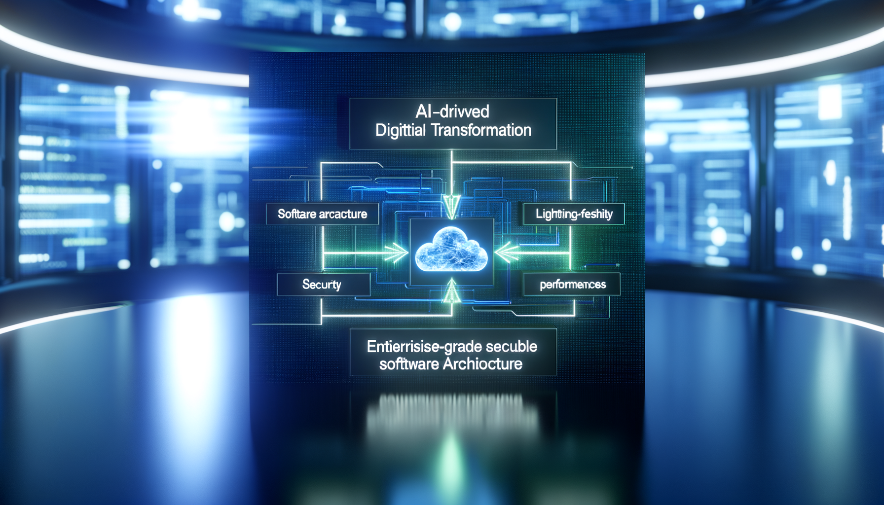 AI integration diagram in enterprise software.