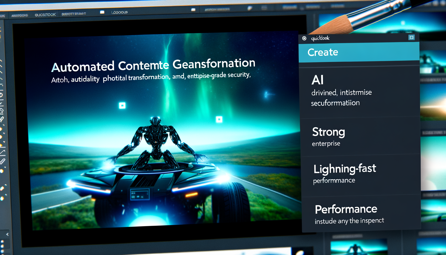 AI tools generating blog content.