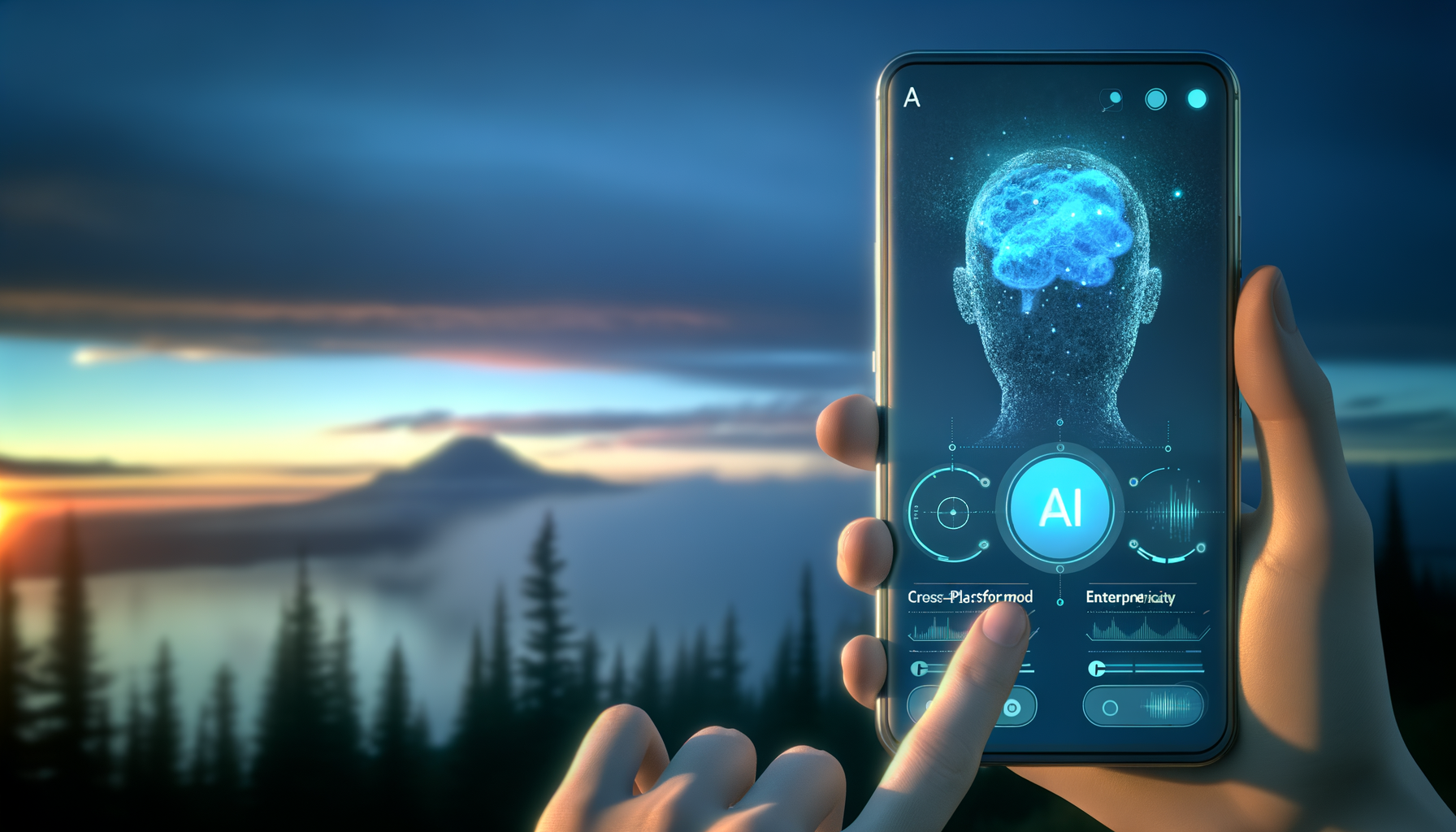 AI integration in mobile apps for enhanced UX.