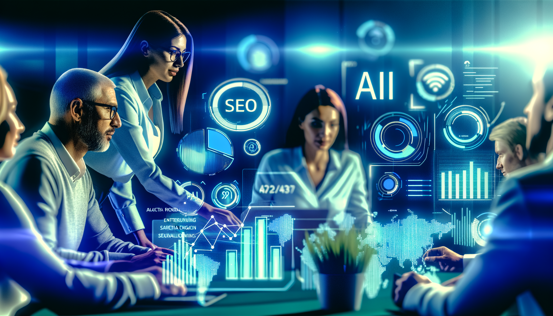 SEO strategy meeting for AI search engines