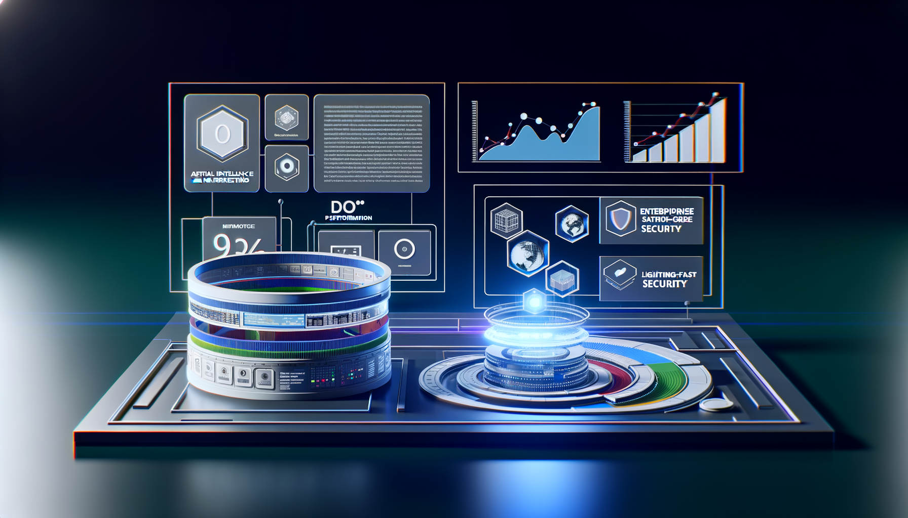 AI-driven marketing stack illustration