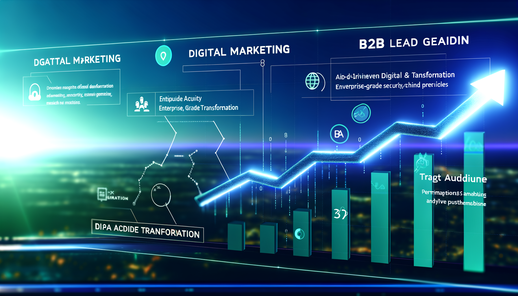 B2B lead generation increase graph