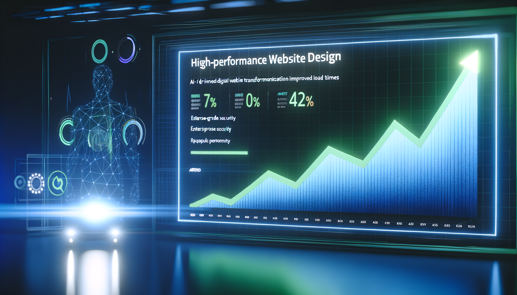 Graph illustrating improved website load times in the Pacific Northwest.