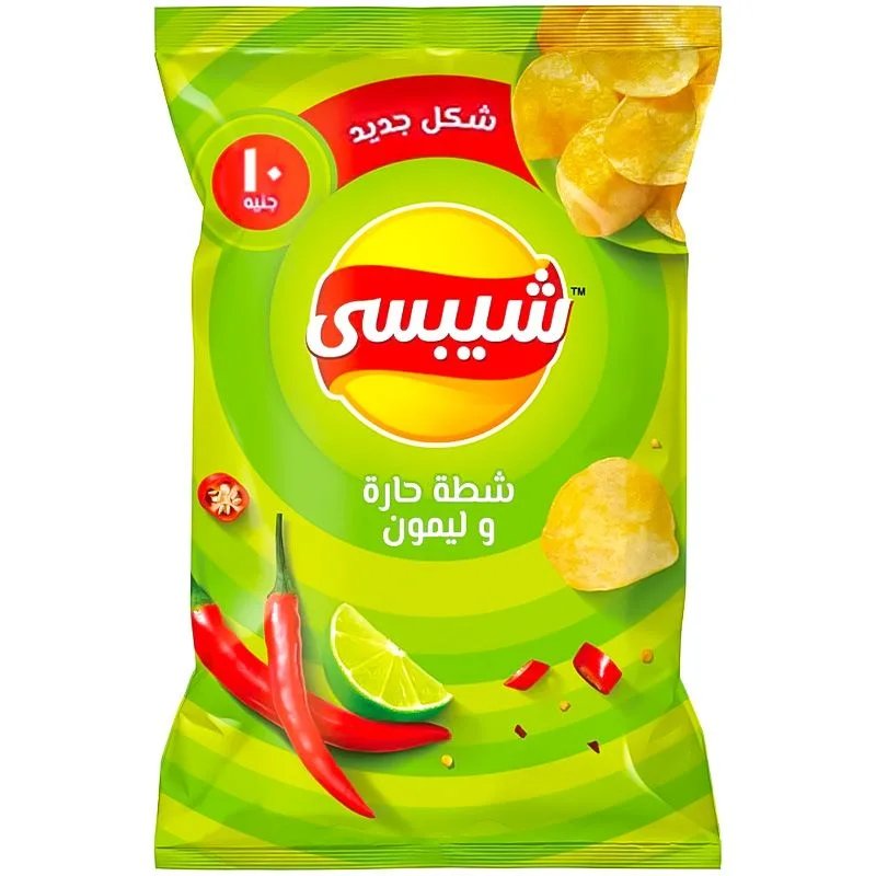 شيبس شطة وليمون 10ج